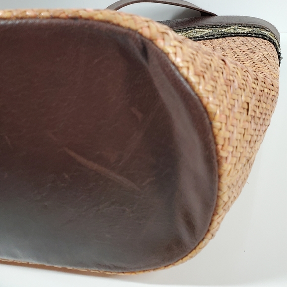 Beach Rattan Basket Weave Tote Bag Extra Large Beach Bag - Picture 13 of 16